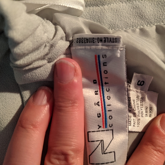 Nygard light green lined pencil skirt - Picture 6 of 6